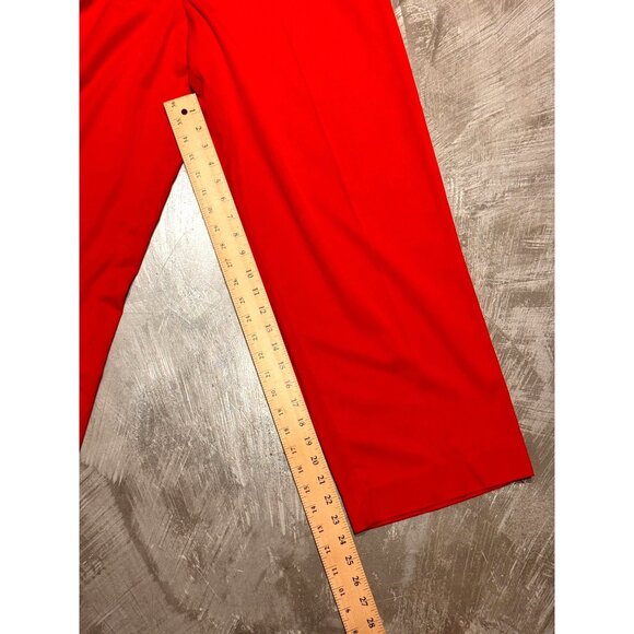 David Benjamin Womens XL Red Single-Breasted Trench Coat & Pant Set - Picture 13 of 14